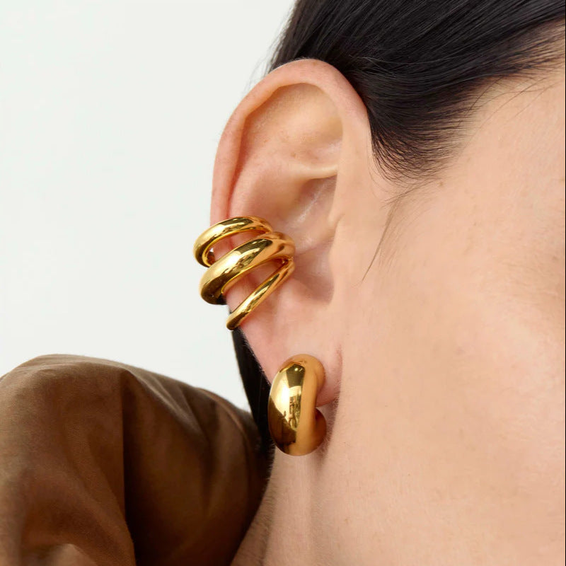 Summer Titanium Steel Clips No Pierced High-grade Sense Ear Clip