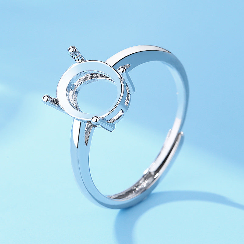 Women's Open Setting Empty Holder Inset More Sizes Imitation Rings