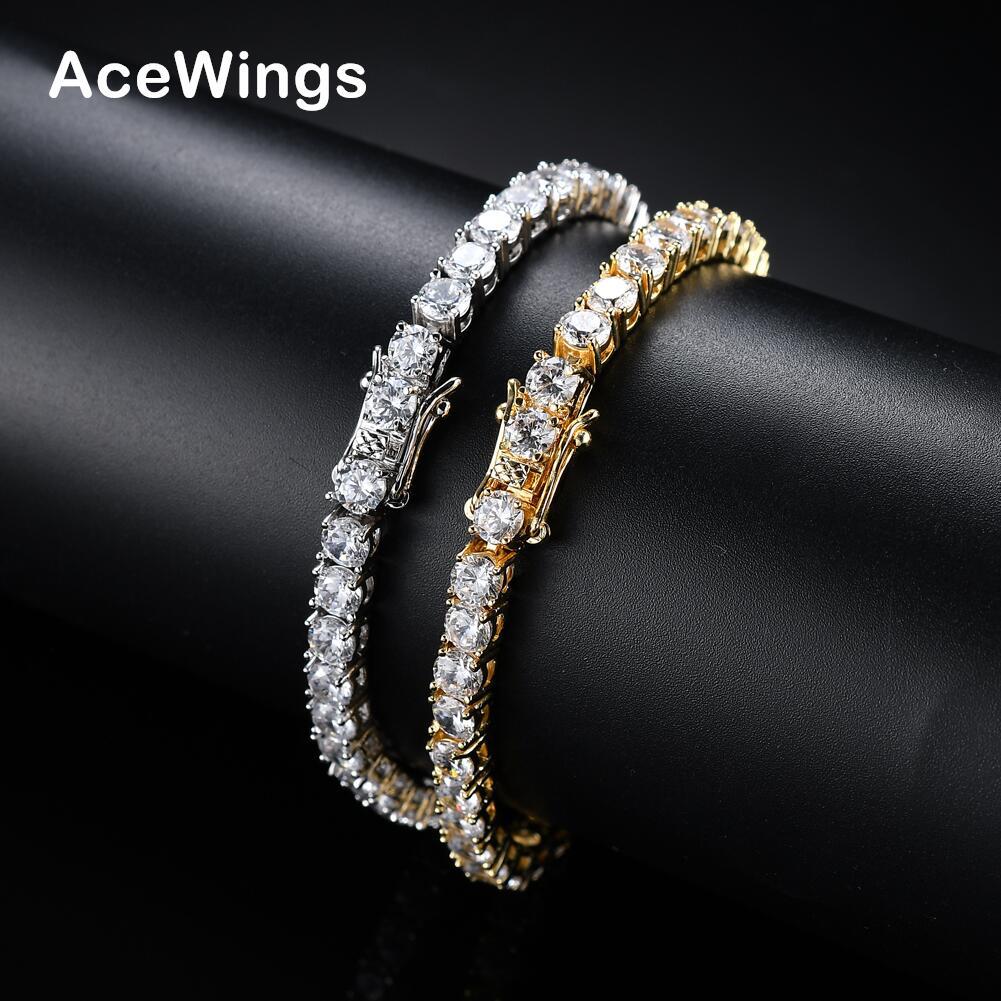 Micro Inlaid Zircon Single Row Hip Bracelets