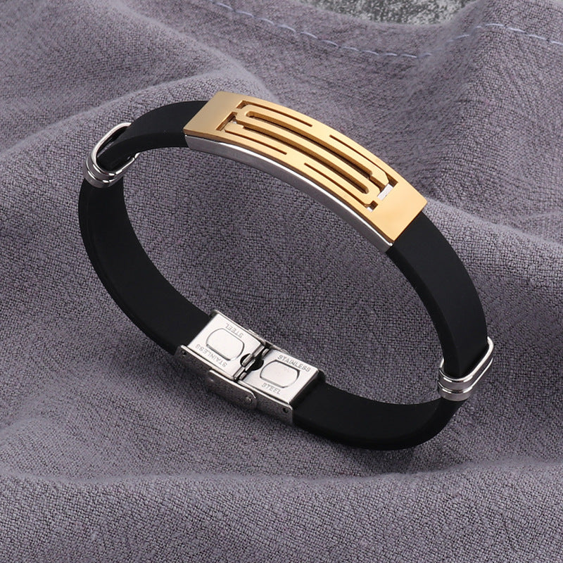 Ornament Silicone Stainless Steel Creative Fashion Bracelets