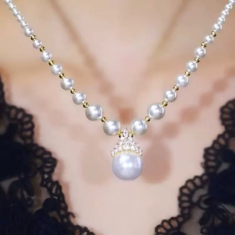 Women's Pearl Light Luxury Minority High-grade Clavicle Chain Neck Necklace