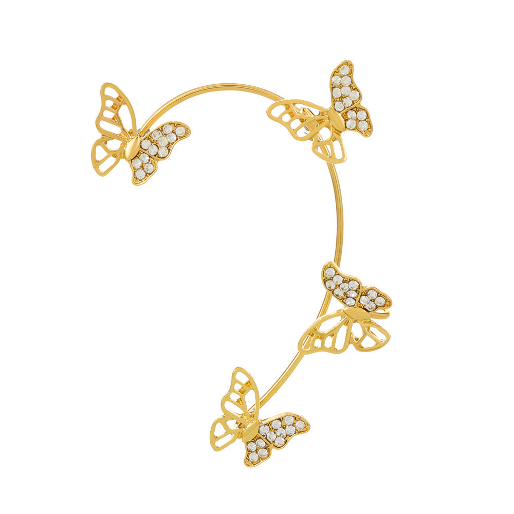 Women's Fairy Mori Style Diamond Butterfly Fashion Ear Clip