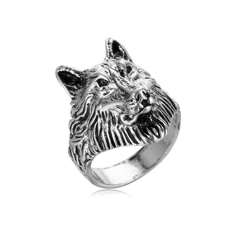 Fashion Retro Distressed Temperament Trend Alloy Ring