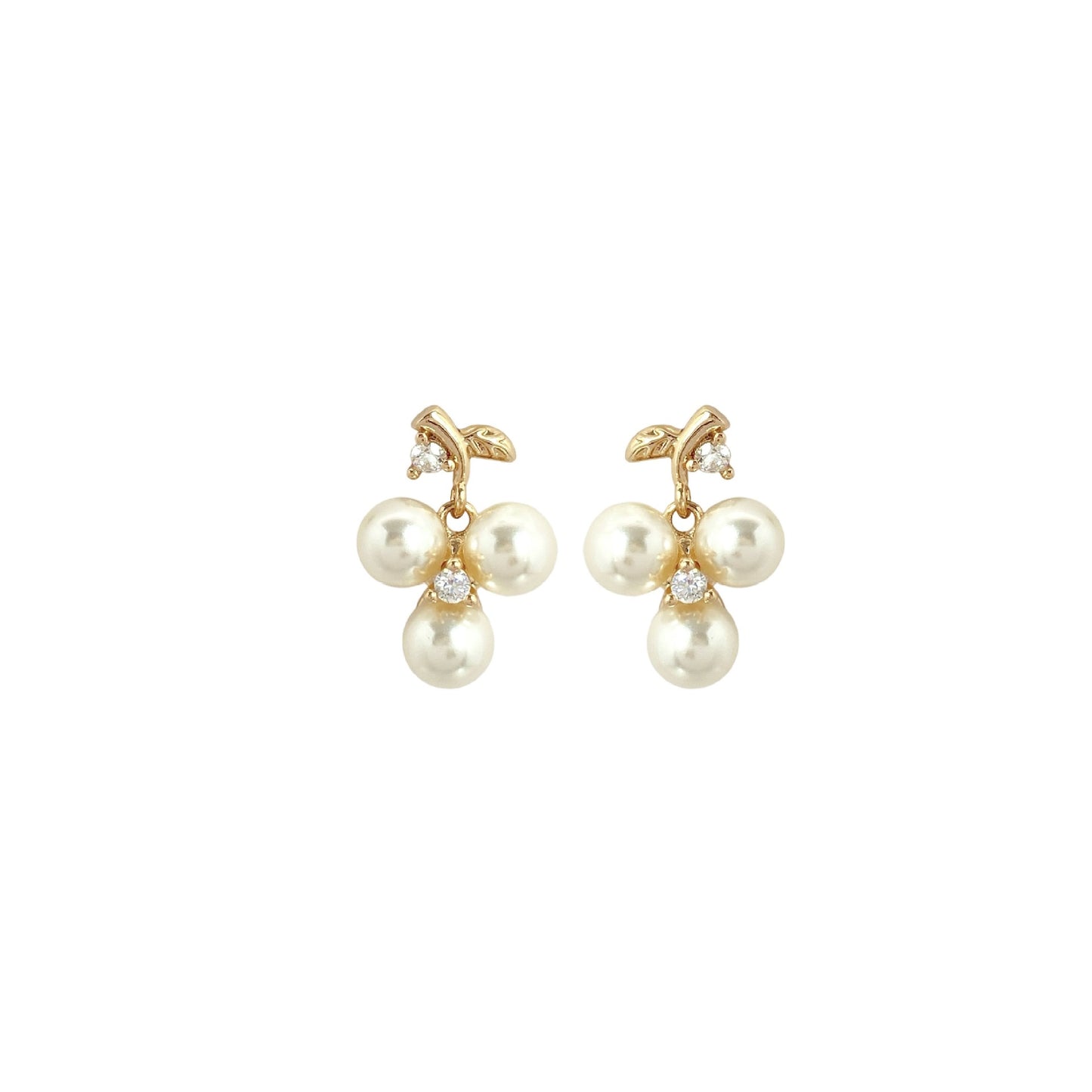 Pearl Simple Temperament Wild One Champagne Gold Light Luxury High-grade Ear Clip