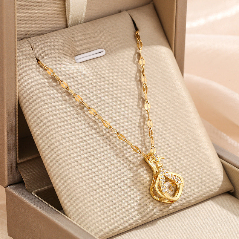 Women's Fashion Smart Sachet For Trendy Titanium Steel Necklaces