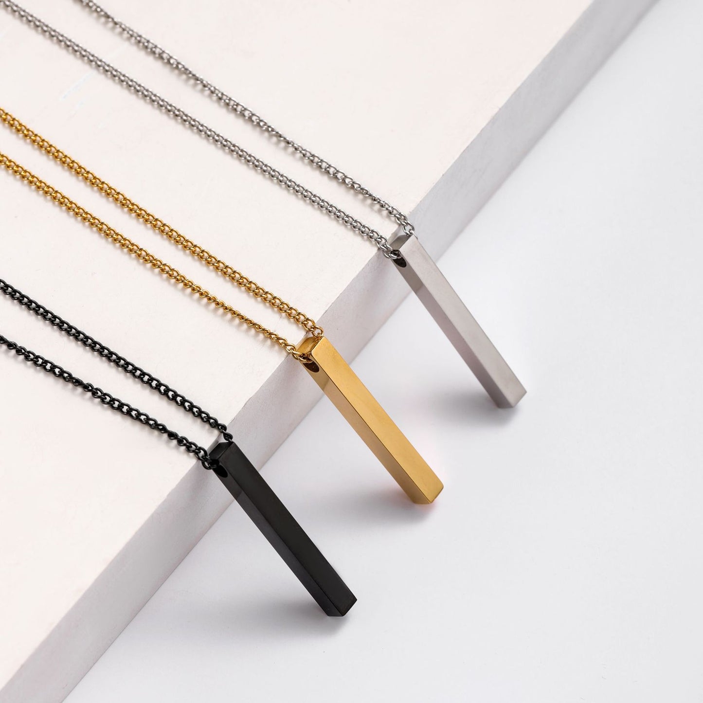 Simple Titanium Steel Cold Style Temperament Wild Hip Hop Geometric Necklace