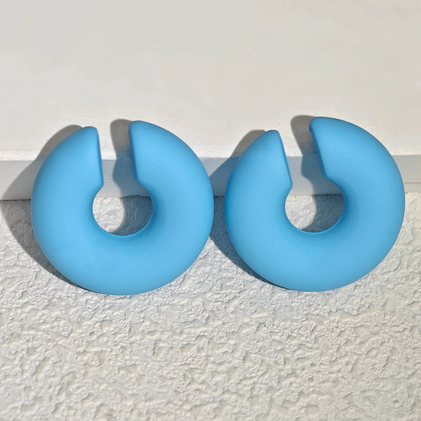 Acrylic Candy Color Matte Simple Design Ear Clip