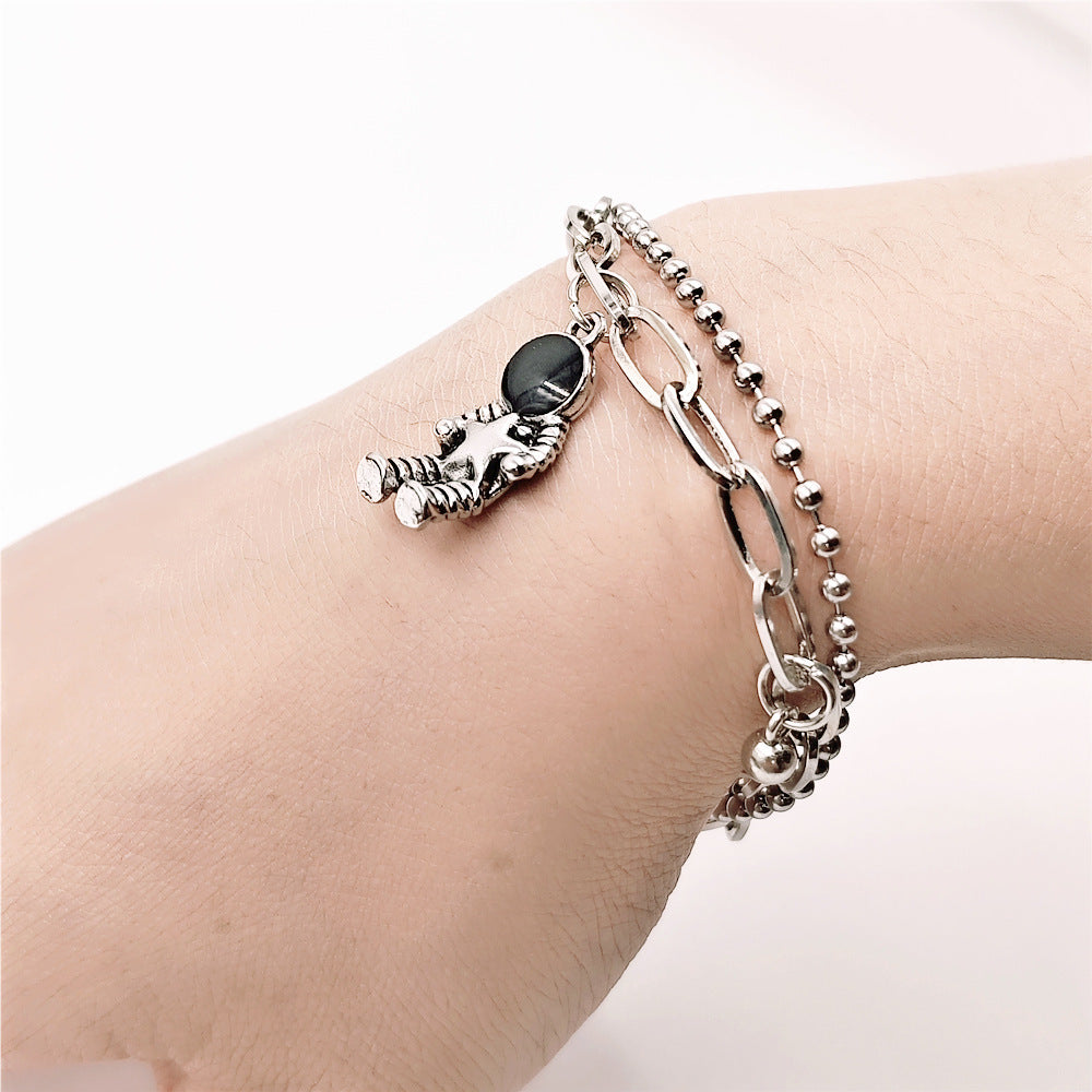 Man Double Layer Chain Couple Love Bracelets