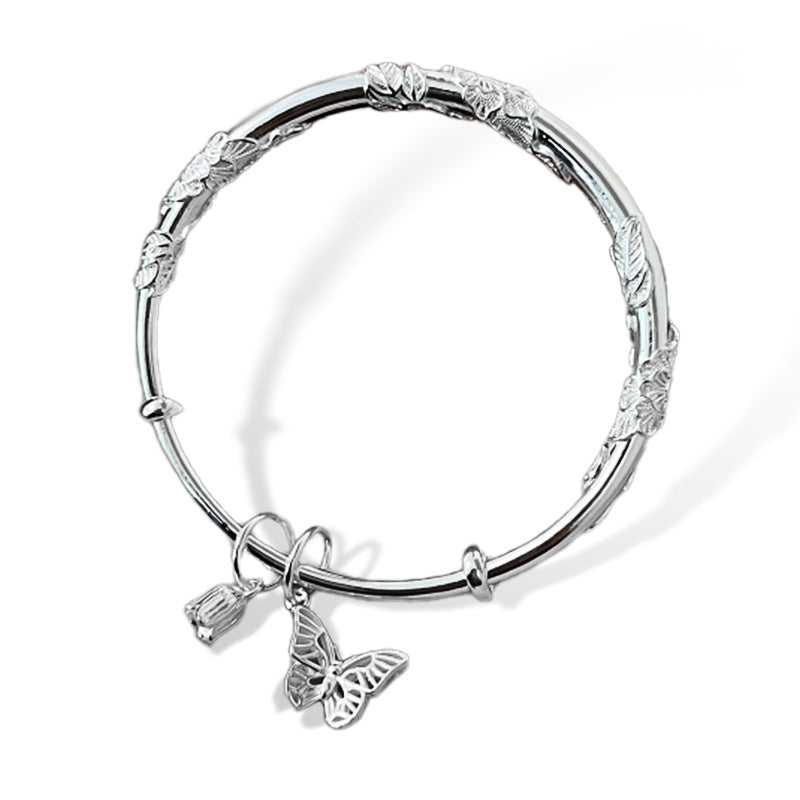 Like Brocade Flower Stamen Butterfly Bell Solid Bracelets
