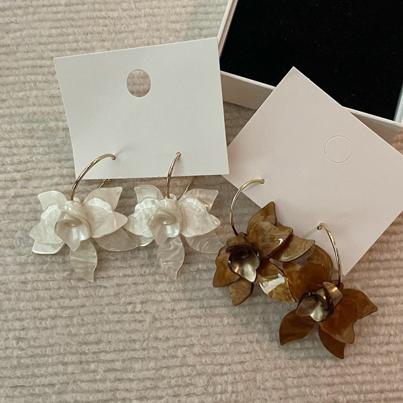 Orchid High-grade Style Gentle Temperamental Minority Rings
