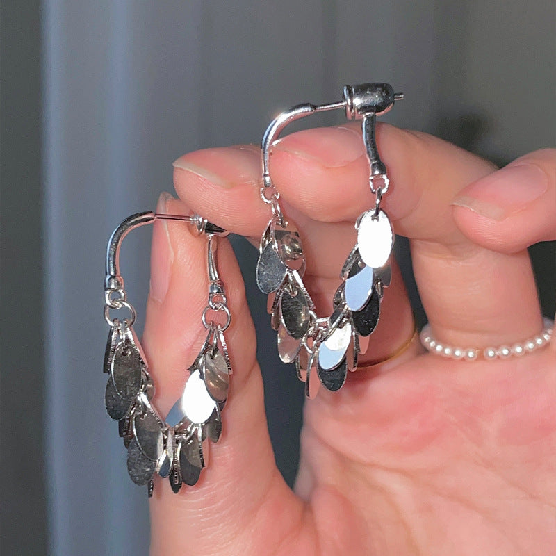 Boucles d'oreilles en argent de haute qualité, Design féminin