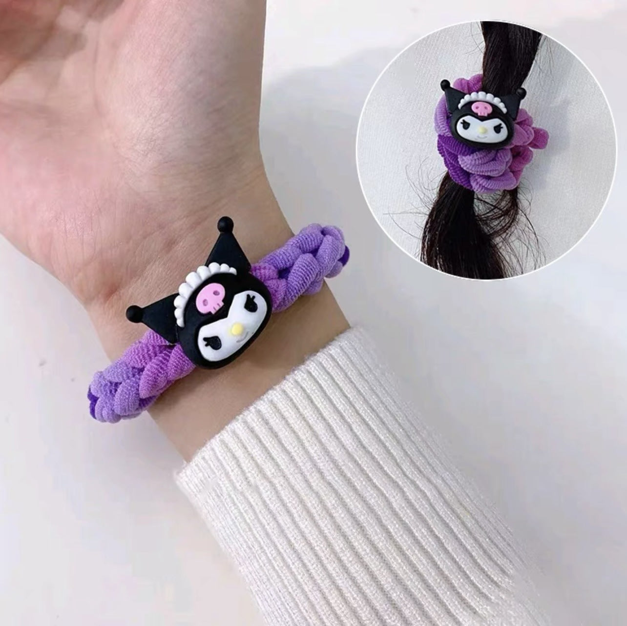 Bracelets de bande dessinée en caoutchouc tissés à la main