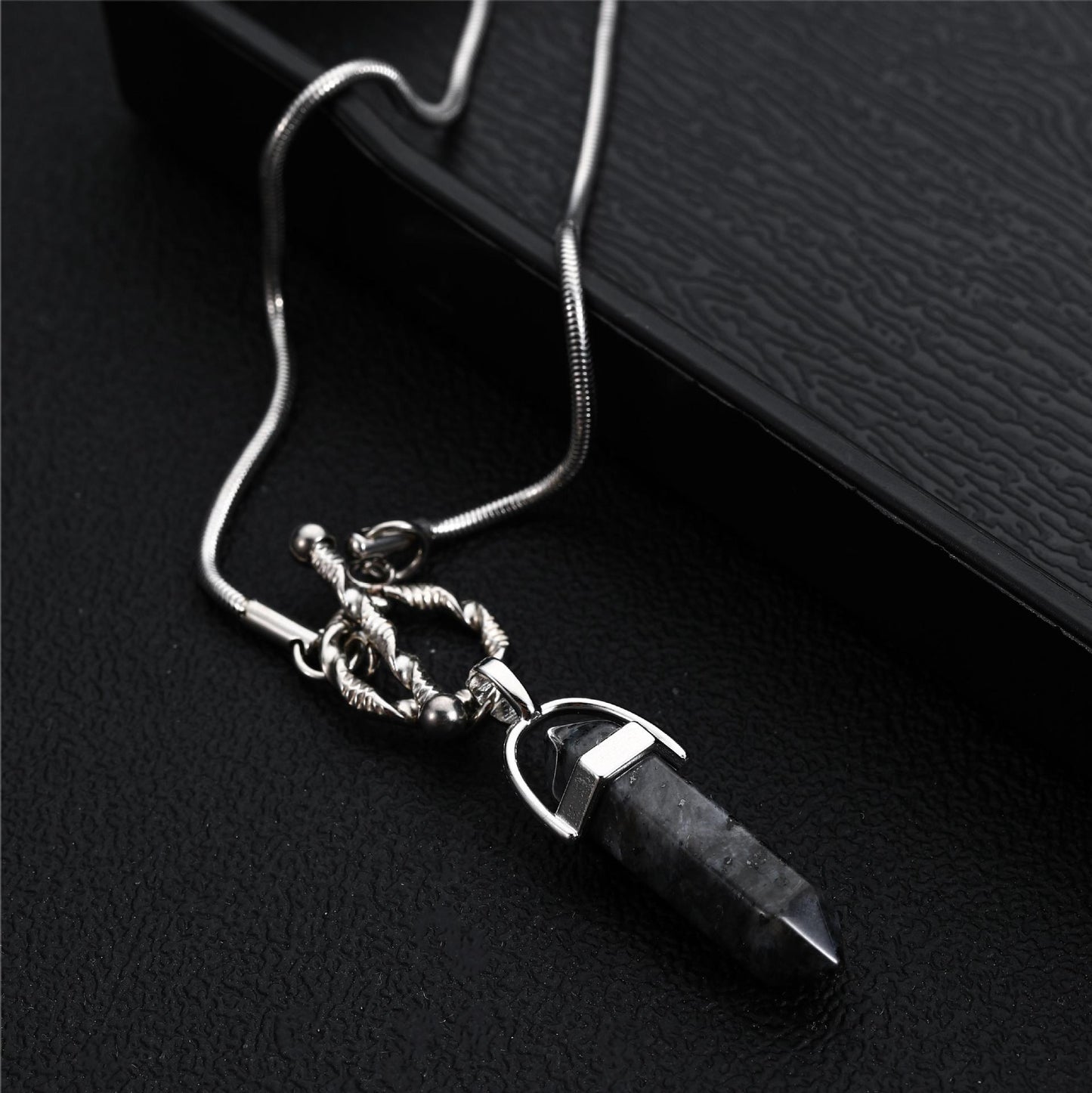 Column Minority Fashion Design Hexagonal Pendant Snake Bones Chain Necklaces