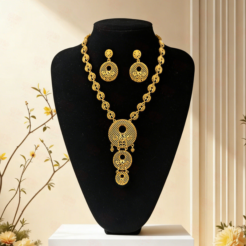 Imitation Gold Shop High Color Retention Jewelry Set