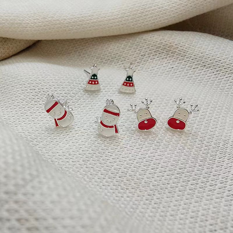 Mini Ear Tree Sweet Cute Female Earrings