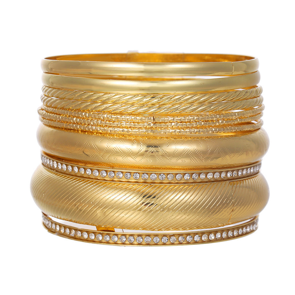 Light Luxury Gold Pigment Twin Female Advanced Sensitive Bracelet