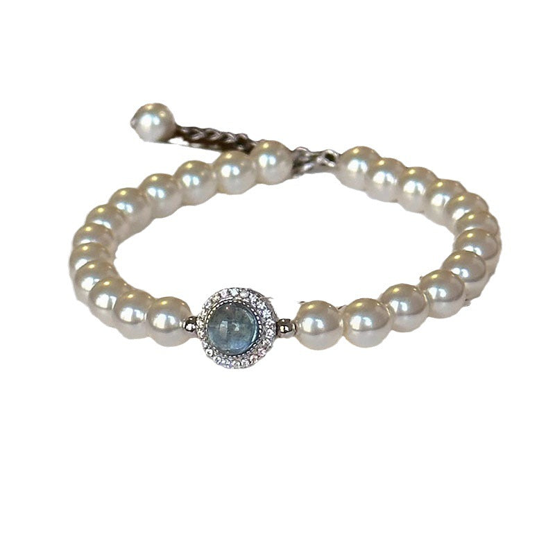 Mercury Notes Sier Natural Freshwater Pearl Bracelets