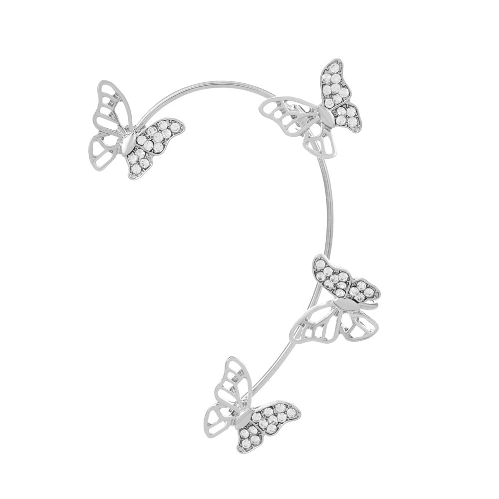 Women's Fairy Mori Style Diamond Butterfly Fashion Ear Clip
