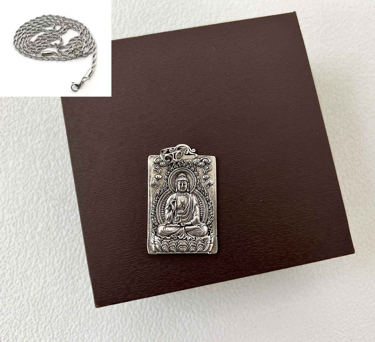 Bouddha Bodhisattva pendentif mâle signe du zodiaque colliers