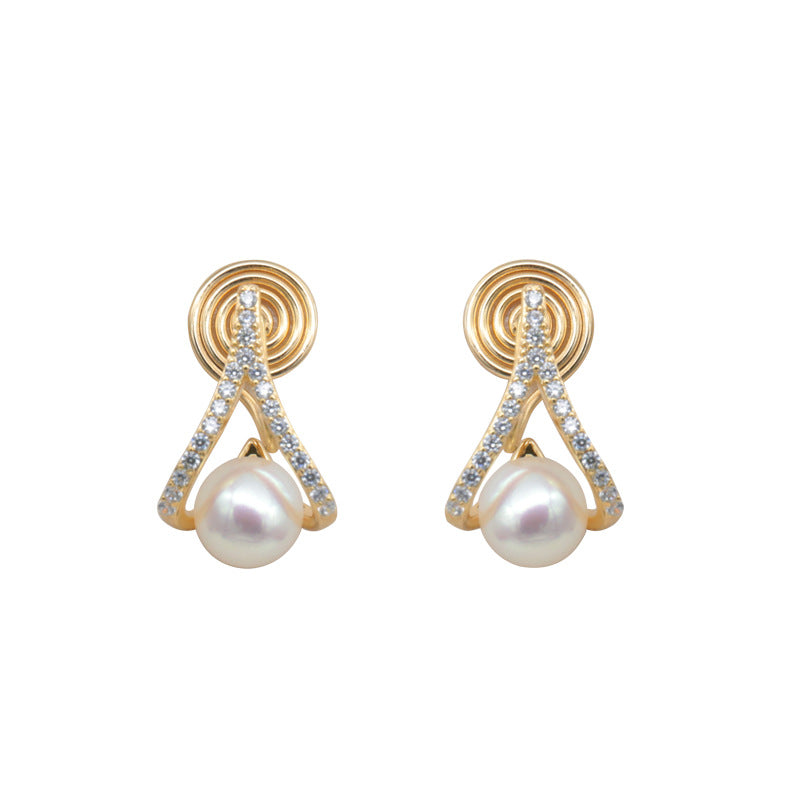 Women's Luxury Pearl Mosquito Coil Ear Clip Earless Earrings