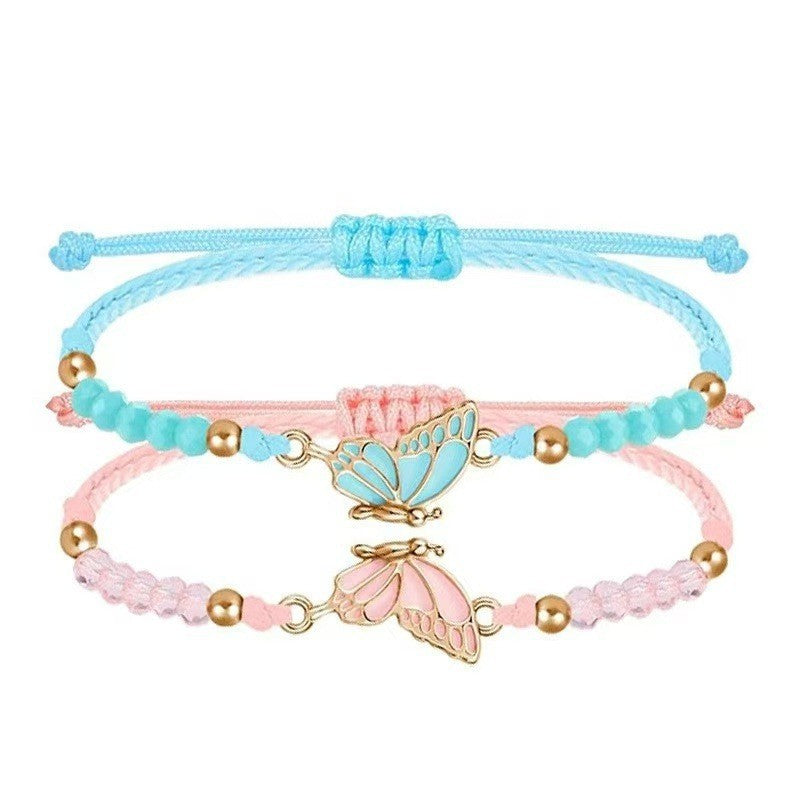 Butterfly Magnetic Carrying Strap Optional Hand-woven Bracelet