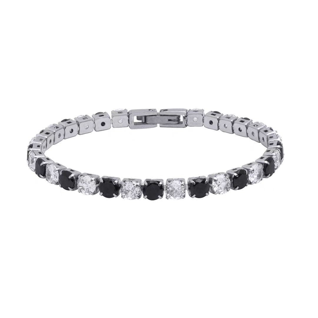 Women's & Men's Single Row Diamond Full Rhinestone Zircon Bracelet