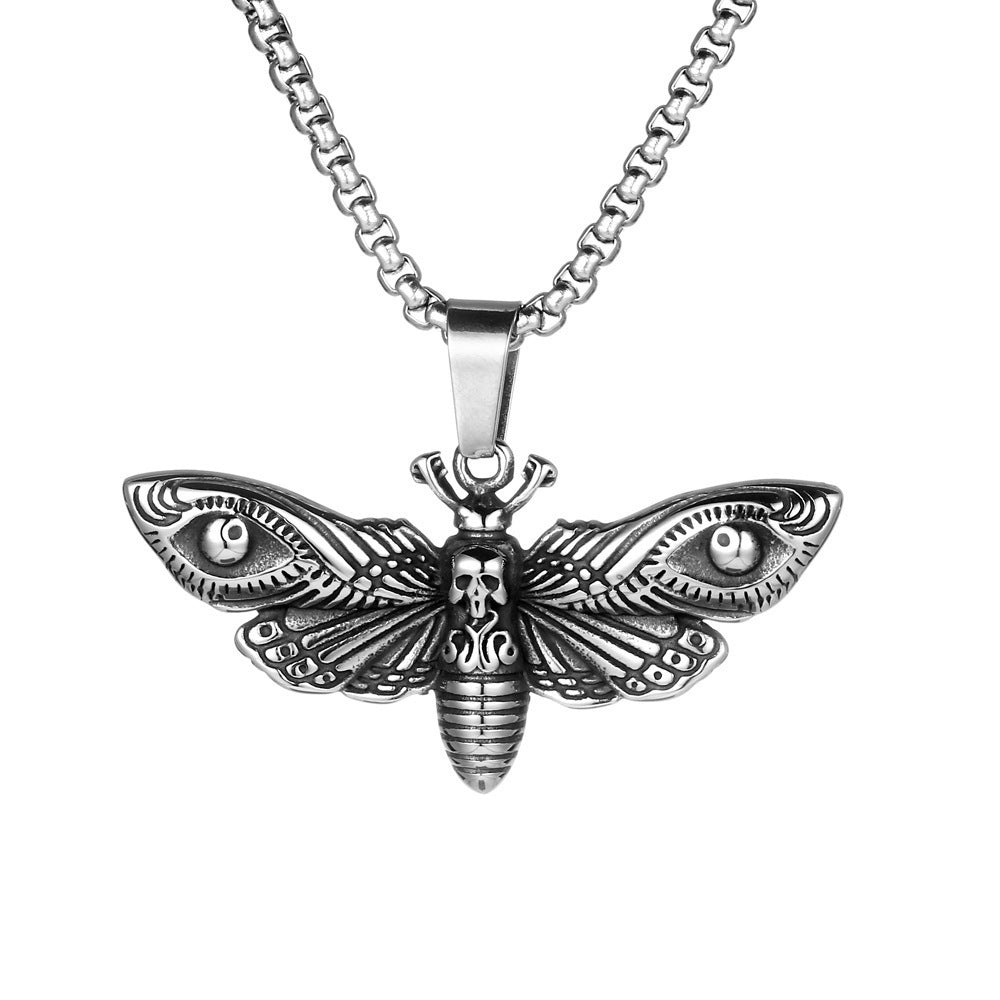 Men's Punk Titanium Steel Skull Personality Retro Domineering Necklace