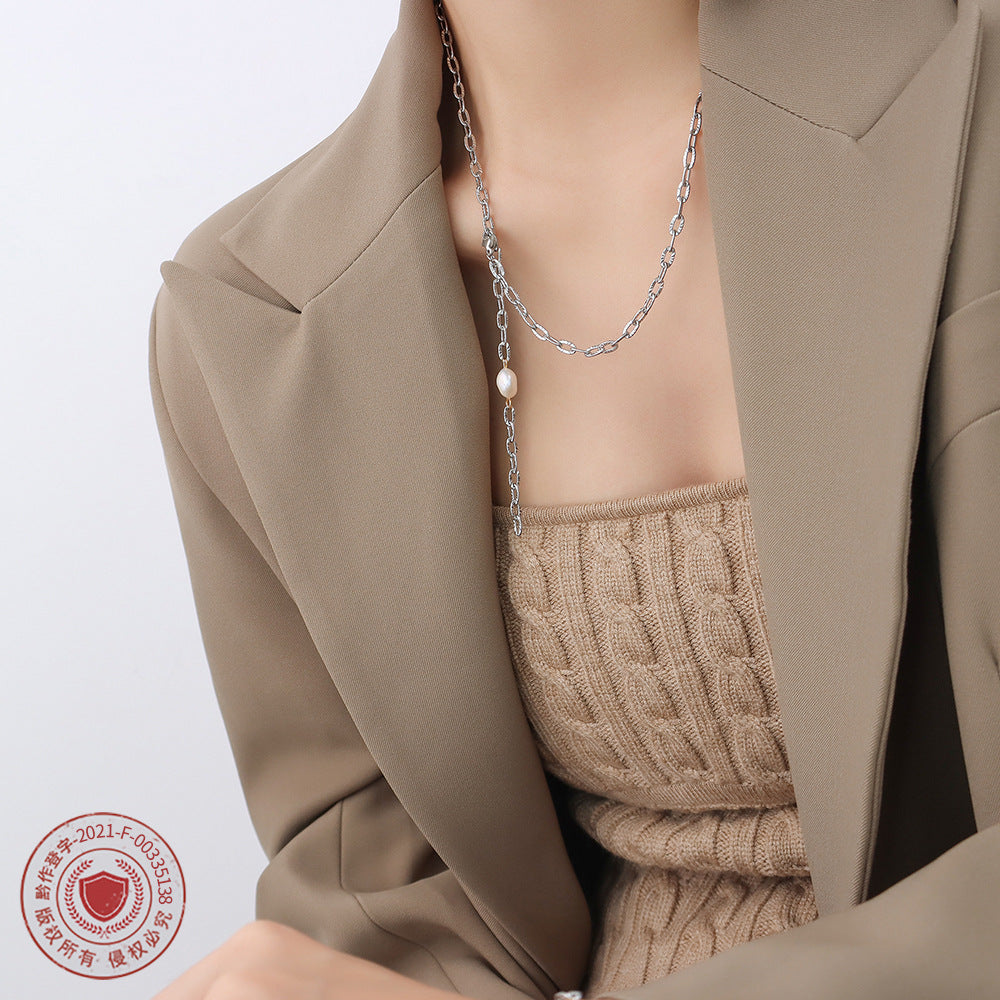 Korean Style Freshwater Pearl Stitching Sweater Bracelets