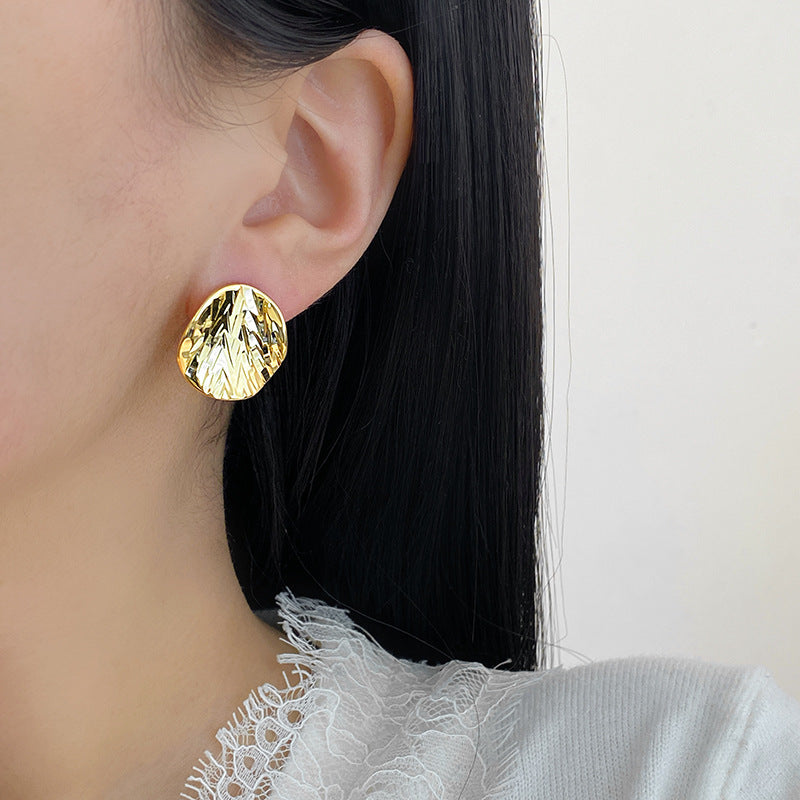Design High-grade Simple Temperamental Irregular Exaggerated Geometry Resistance Affordable Luxury Ear Clip