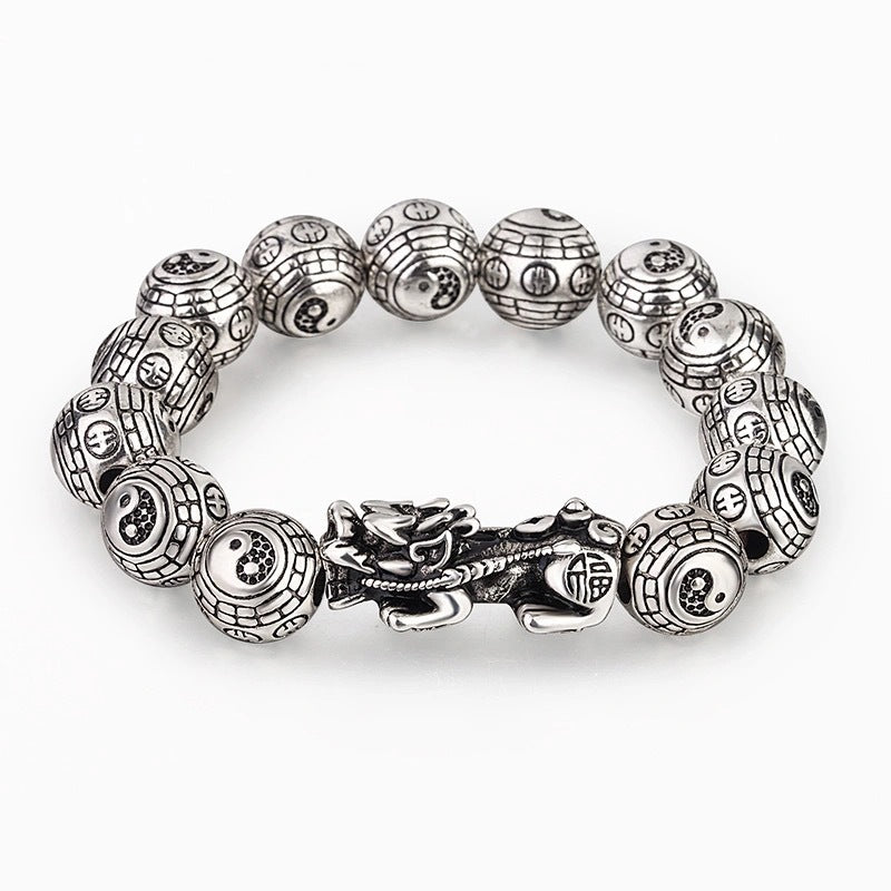 Bracelets en argent thaïlandais pour femmes et hommes et chapelet