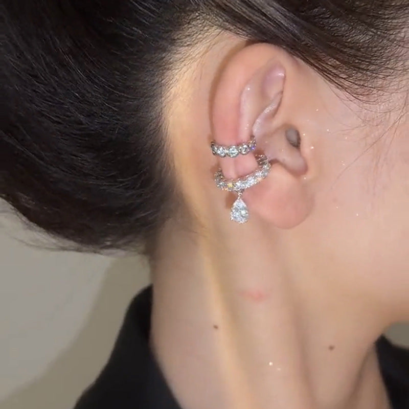 Women's Water Drop No Pierced Ears Can Wear Elegant Cold Ear Clip