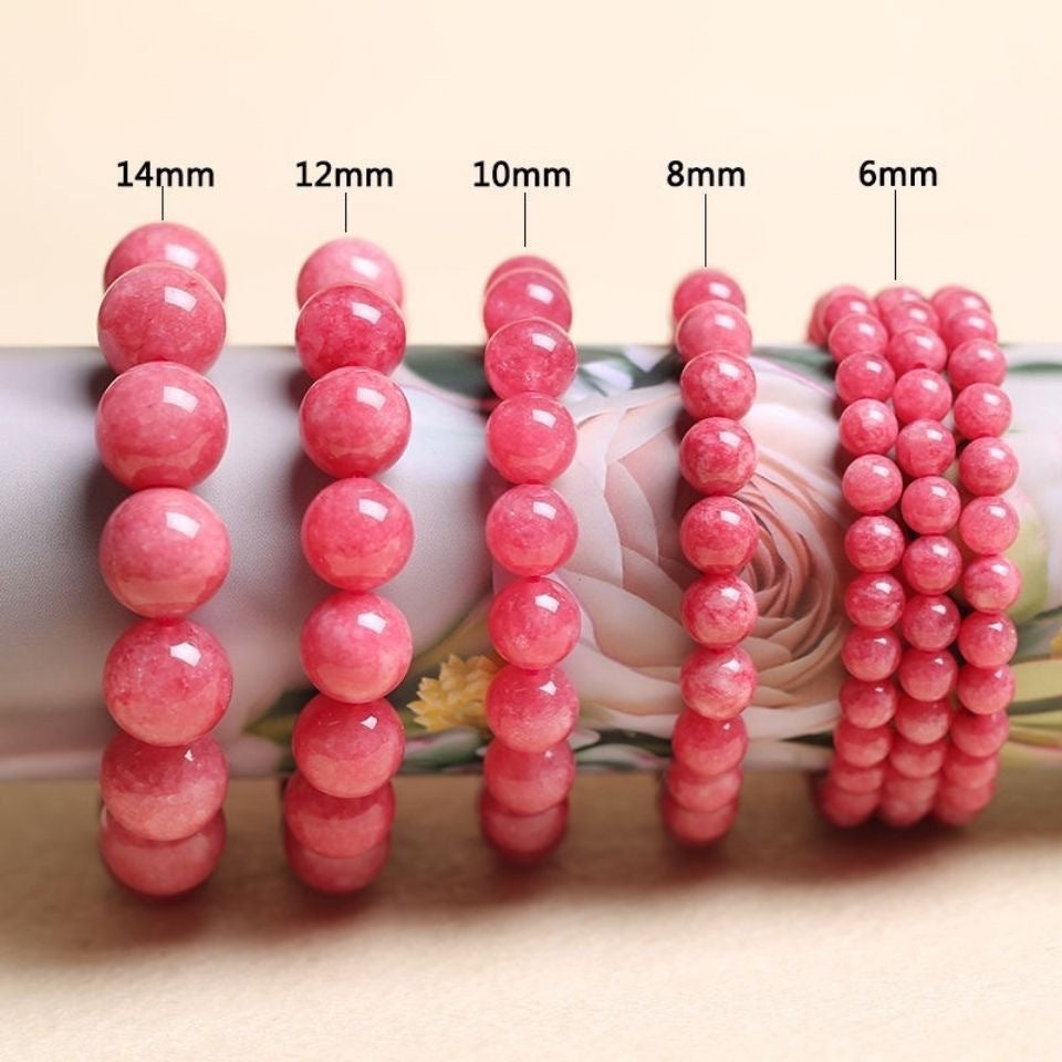 Rhodochrosite Recruitment Love Peach Blossom Marriage Argentina Bracelets