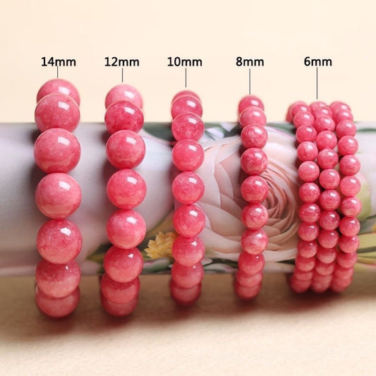 Rhodochrosite Recruitment Love Peach Blossom Marriage Argentina Bracelets