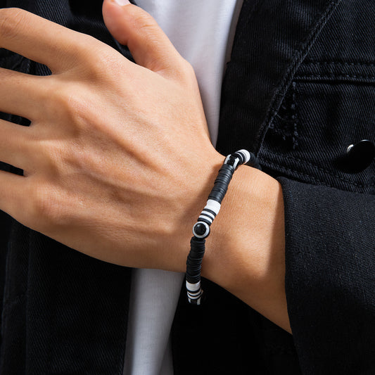 Coole Herren-Armbänder aus Polymer-Ton-Acryl-Auge im schlichten Stil