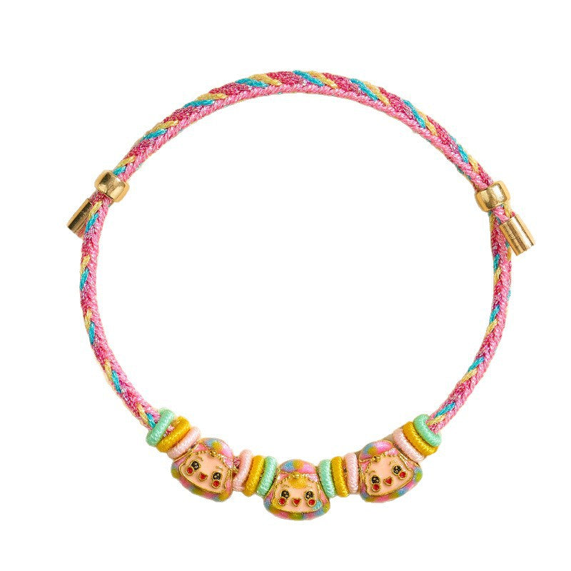 Children's Dragon Boat Festival Colorful Rope Hand-woven Small Carrying Bracelet