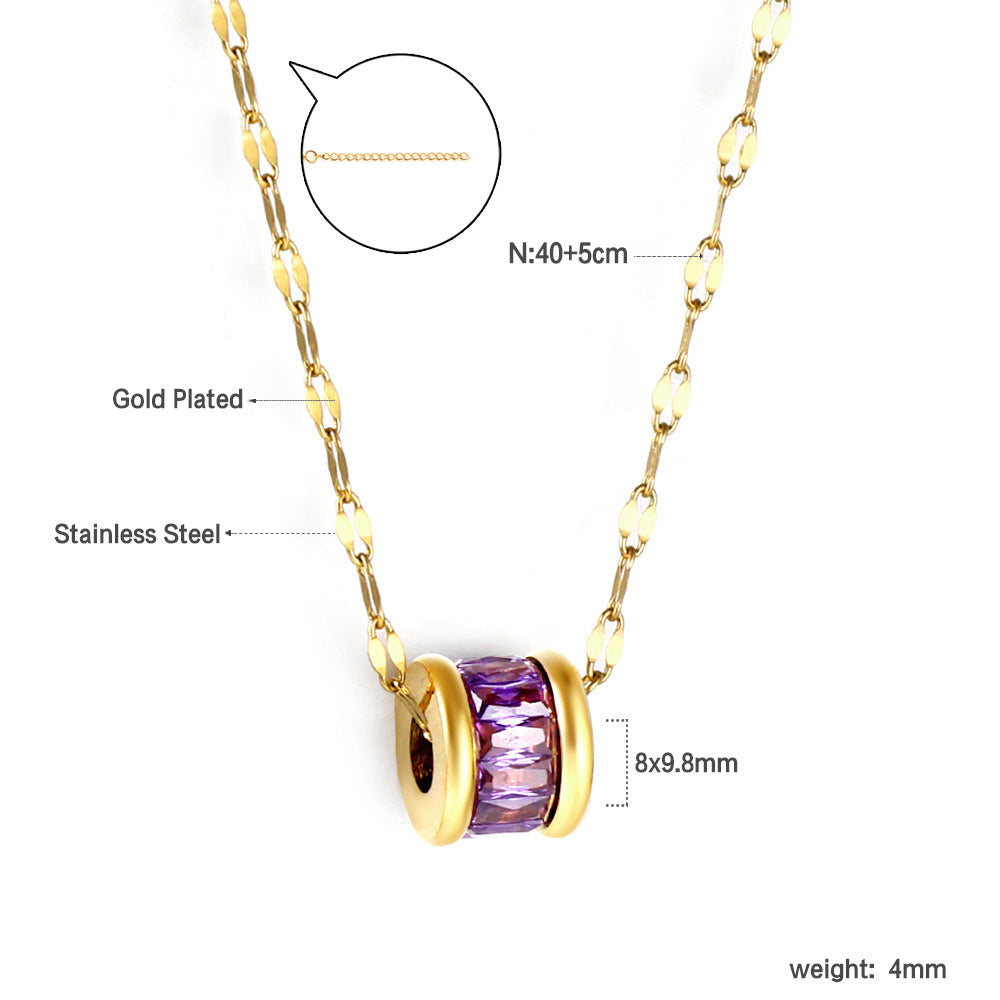 French Entry Lux Elegant Clavicle Chain Necklace