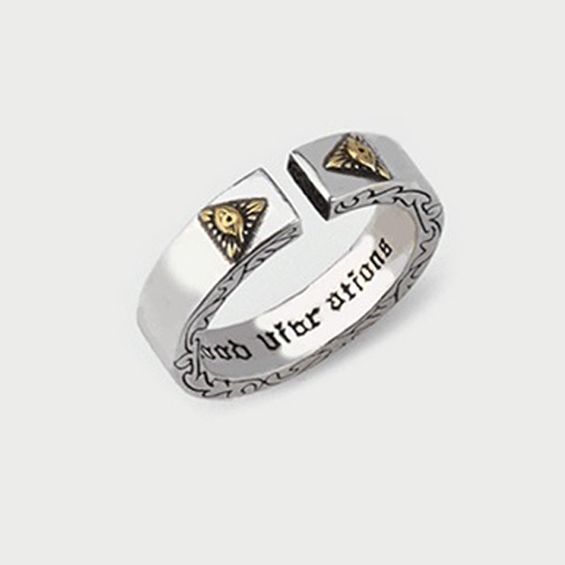 Men's God's Eye Trendy Cold Open Totem Rings