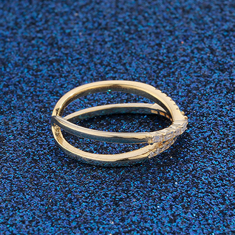 Women's Finger Simple All Match Korean Fashion Creative Hipster Full Rhinestone Ring