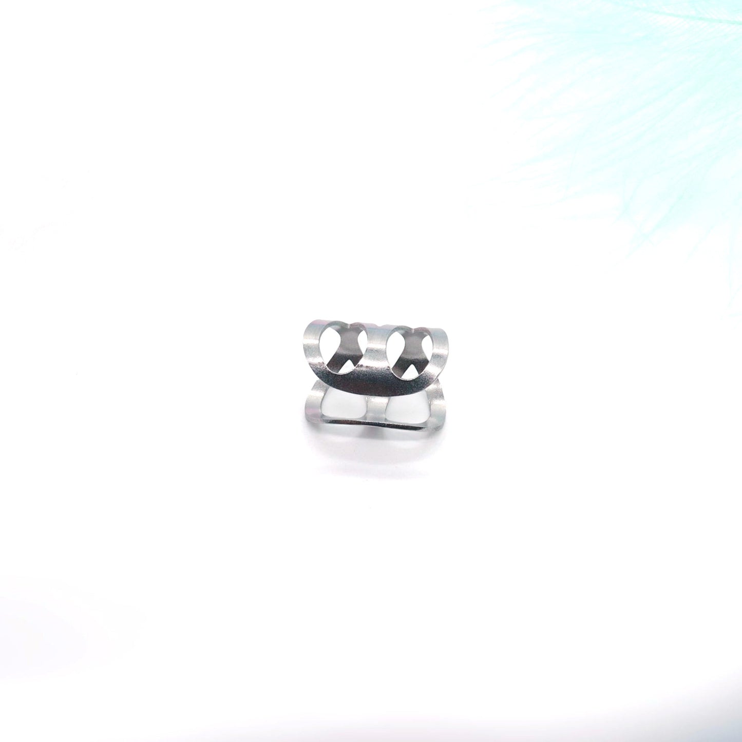 Stainless Steel Hip Hop Bone Clips Rings