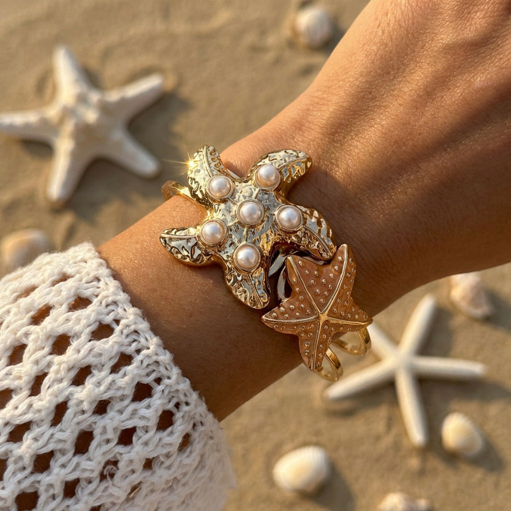 Women's Seaside Colorful Dopamine Pearl Versatile Vacation Bracelet