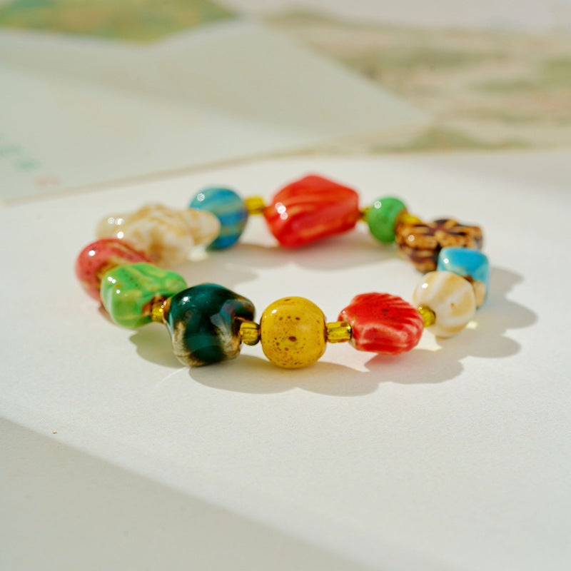 Artistic Ancient Style Bead String Fresh Bracelet