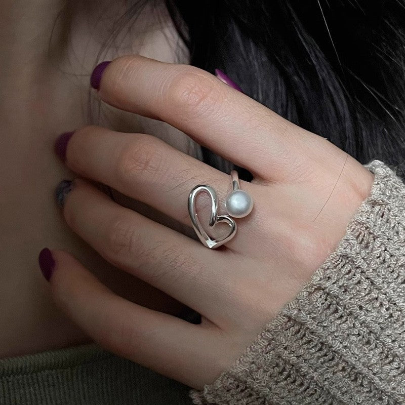 Sense Elastic String Small Pieces Of Sier Female Ring