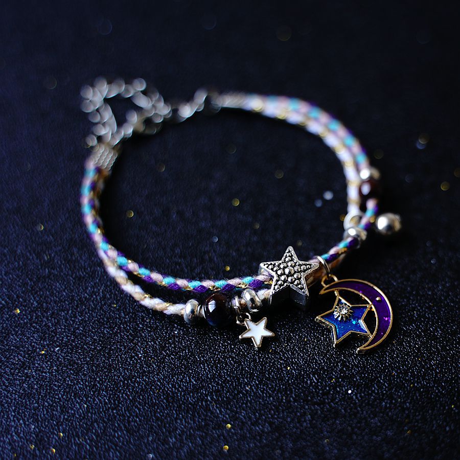 Dream Planet Femme Étoile Lune Paire Bracelets