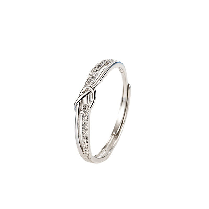 Light Luxury Index Finger Simple Knotted Rings