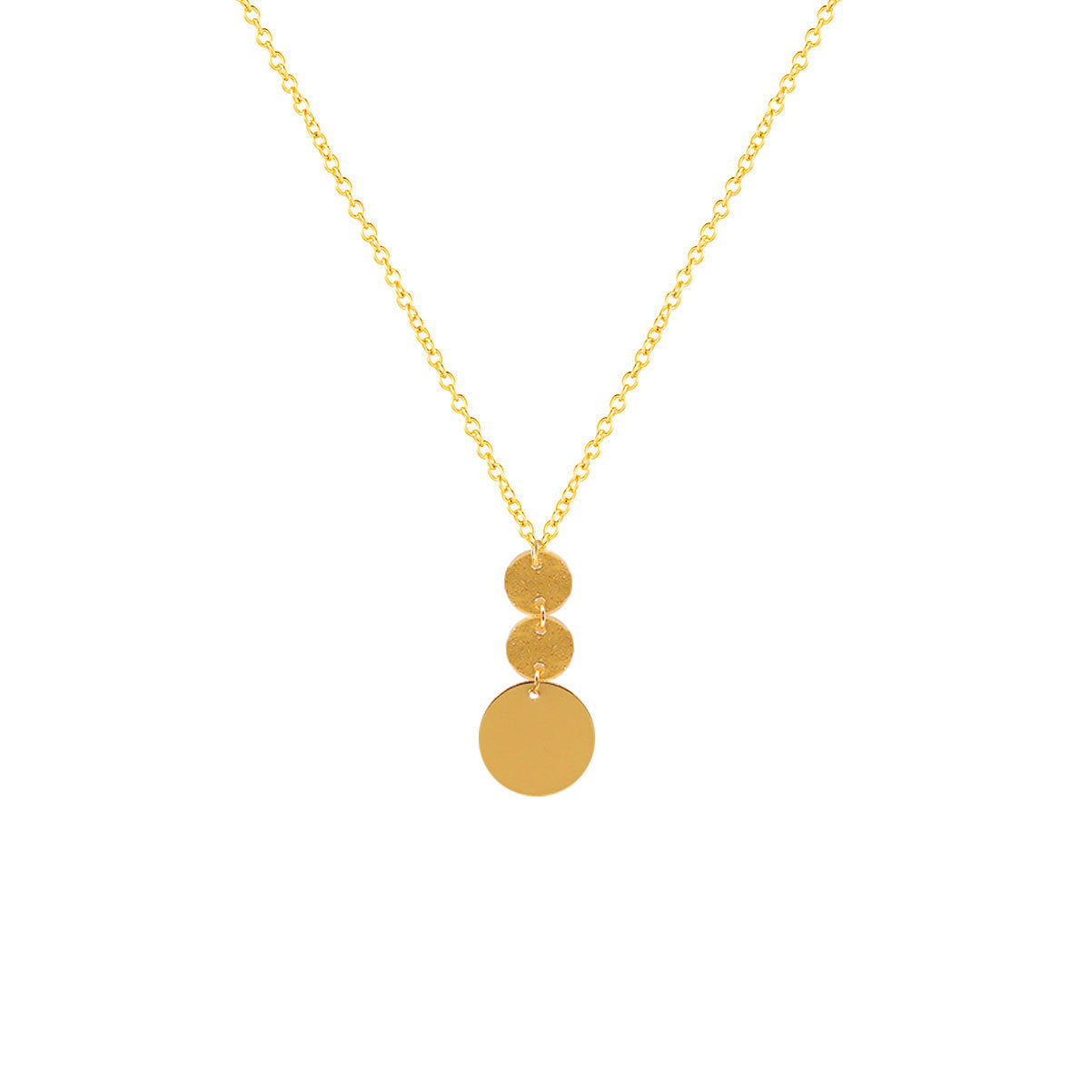 European Fashionable Round Sequin Female Personality Creative Clavicle Necklace
