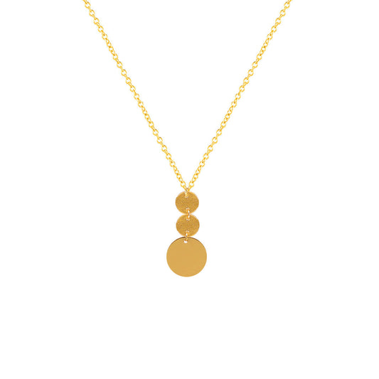 European Fashionable Round Sequin Female Personality Creative Clavicle Necklace