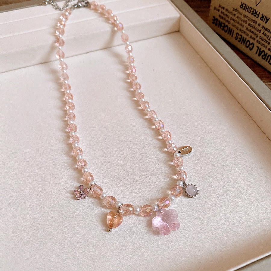 Women's Style Flower Beaded Love For Unique Necklaces