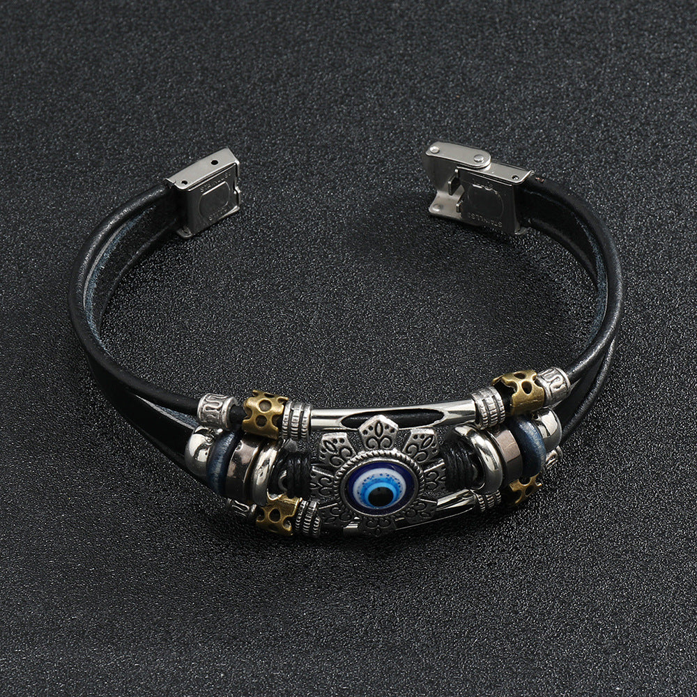 Herren-Augen-Legierungszubehör, Edelstahl-Schnalle, Teufelsauge-Armbänder