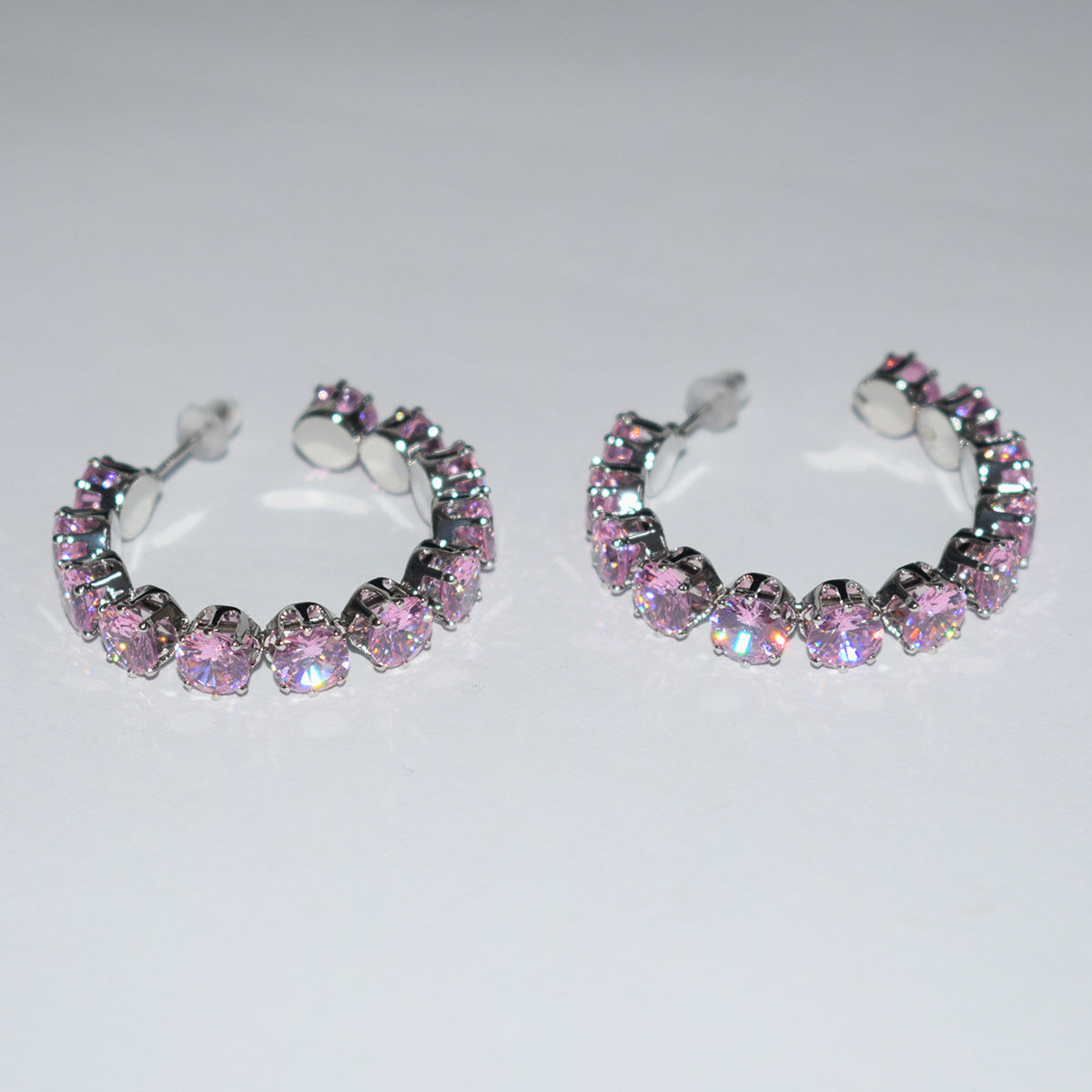 Women's Luxury Zircon Collar Ear Three-piece Horse Eye Fashion Jewelry Set