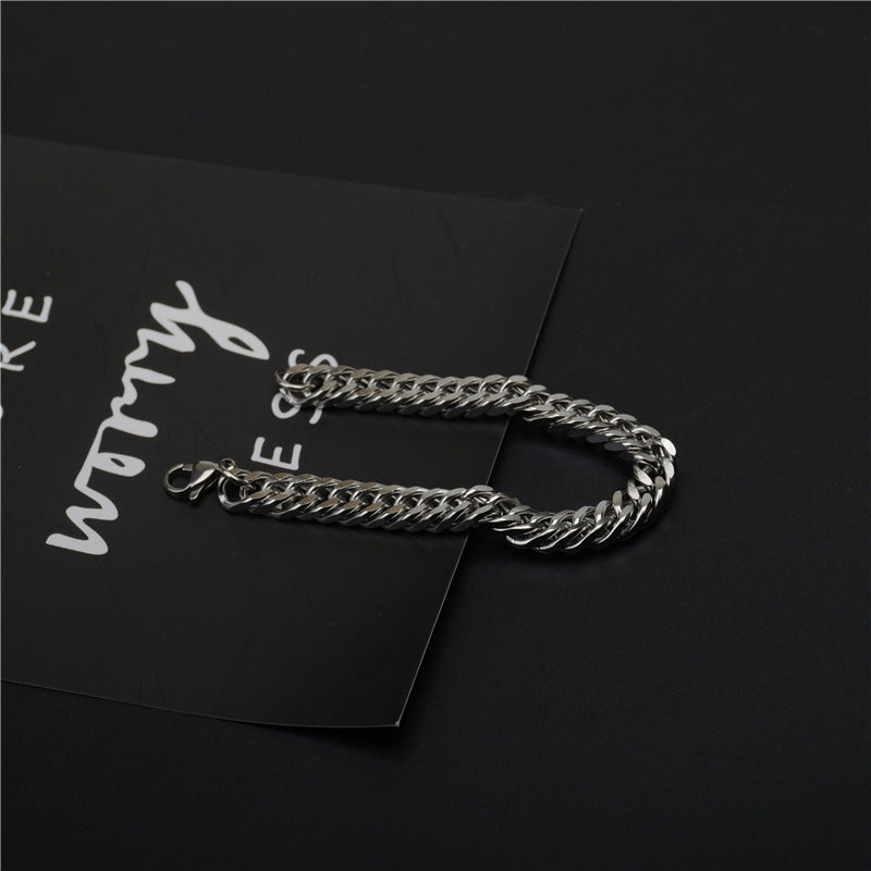 Men's Korean Titanium Steel Chain Personalized Simple Cold Style Punk Bracelets